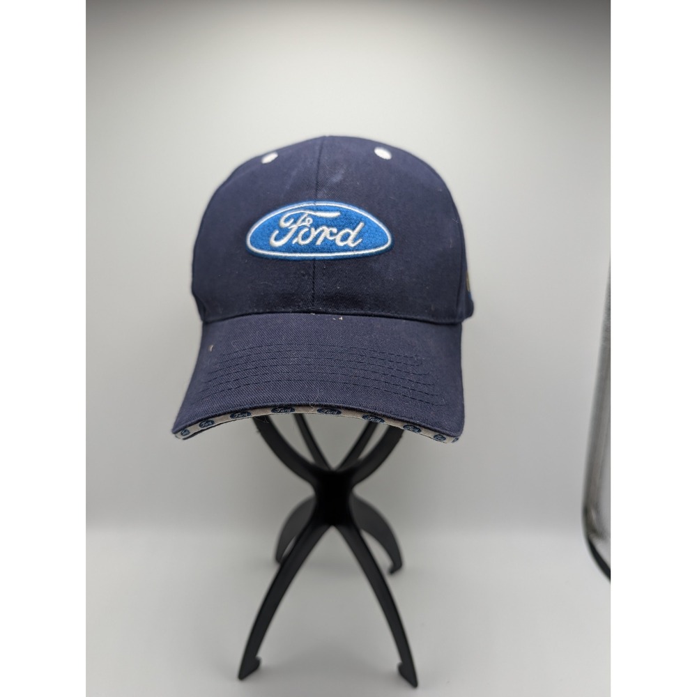 Ford Motors Baseball Hat Navy Blue Charles Gabus Dealership Promo Adjustable Cap